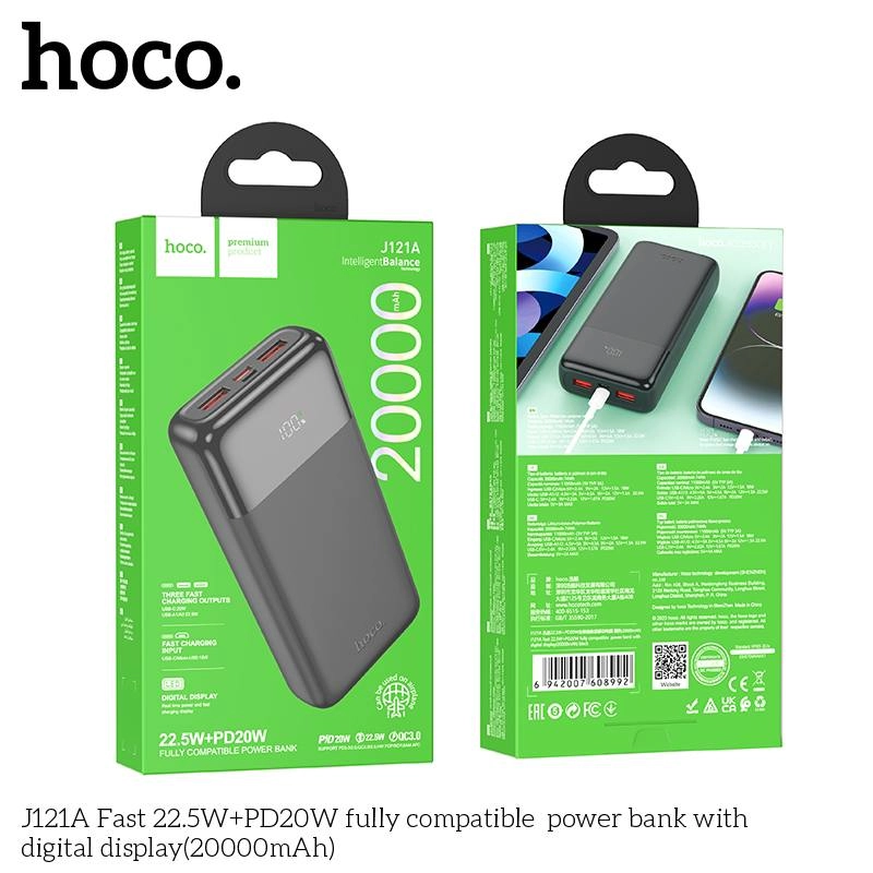 Внешний аккумулятор Hoco J121A 20000mAh Black недорого
