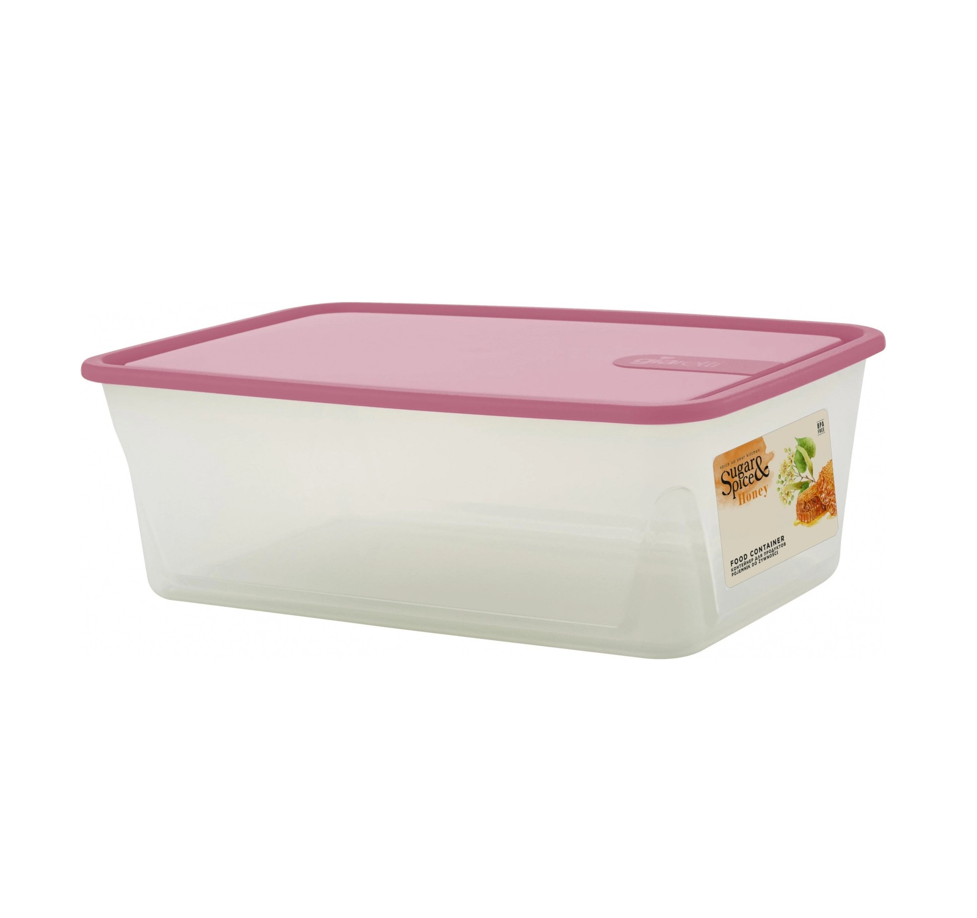Контейнер для продуктов Sugar&Spice Honey, с крышкой, 1,6л, прямоугольный брусника sotib olish