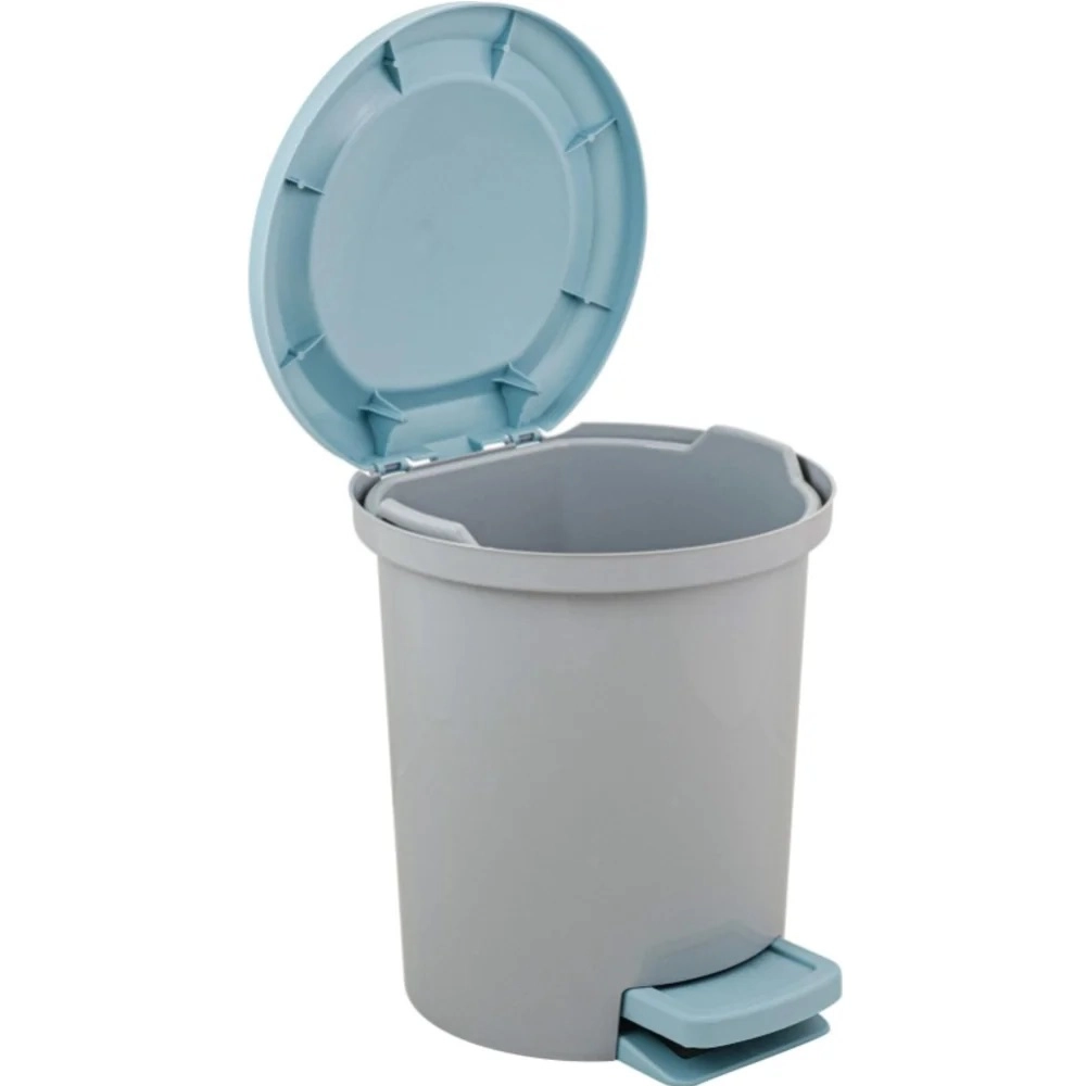 Контейнер для мусора с педалью Spin&Clean Vogue 6 л, небесный arzon