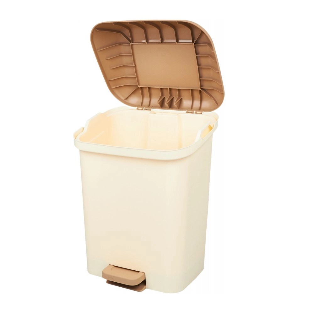 Мусорное ведро с педалью Spin&Clean Step 15л кофейный arzon