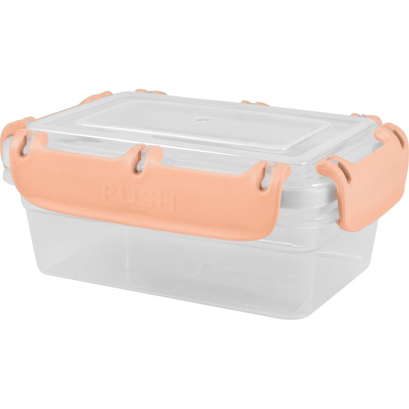 Контейнер для продуктов Plast Team BERGEN с защелками 0,4л персиковая карамель купить
