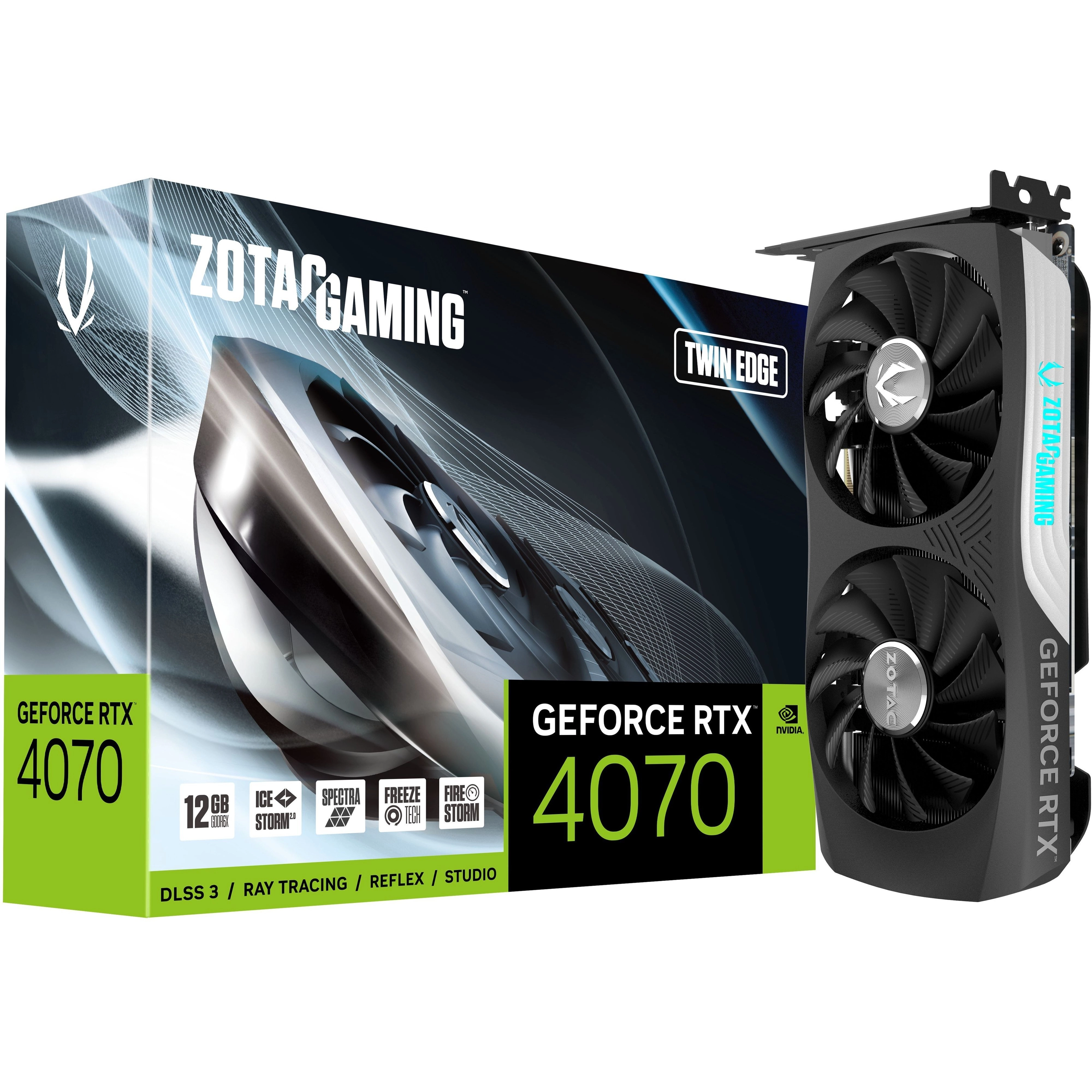 Видеокарта ZOTAC GeForce RTX 4070 12GB GDDR6X Twin Edge недорого
