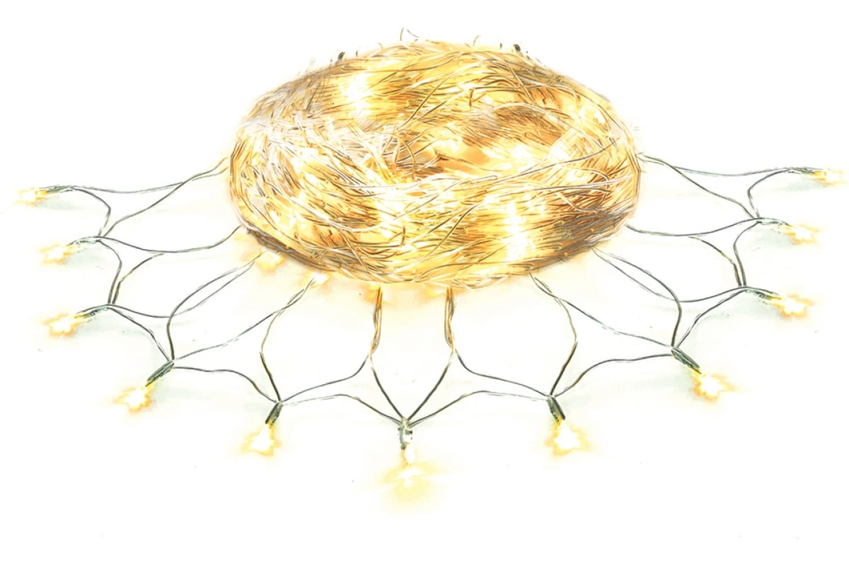 Гирлянда VEGAS Сеть 176 теплых ламп, контролер, 8 режимов arzon