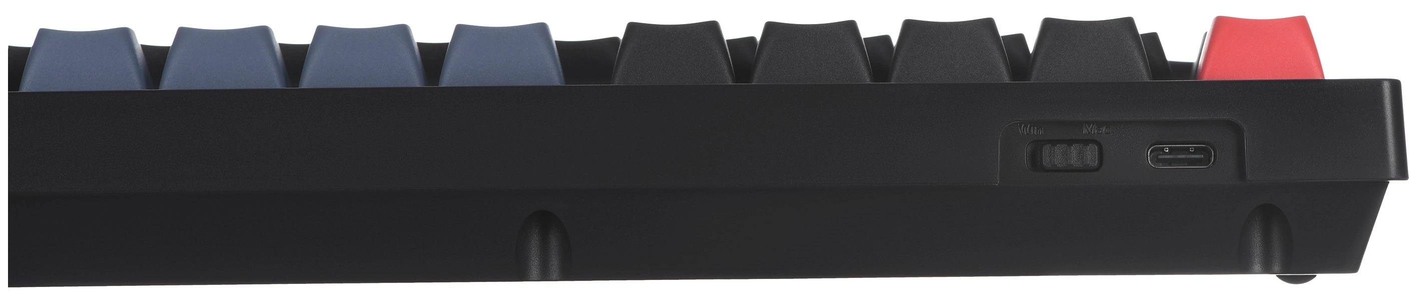 Keychron V1 84 Key QMK Gateron G PRO Red Hot-Swap RGB Frosted Black klaviaturasi arzon