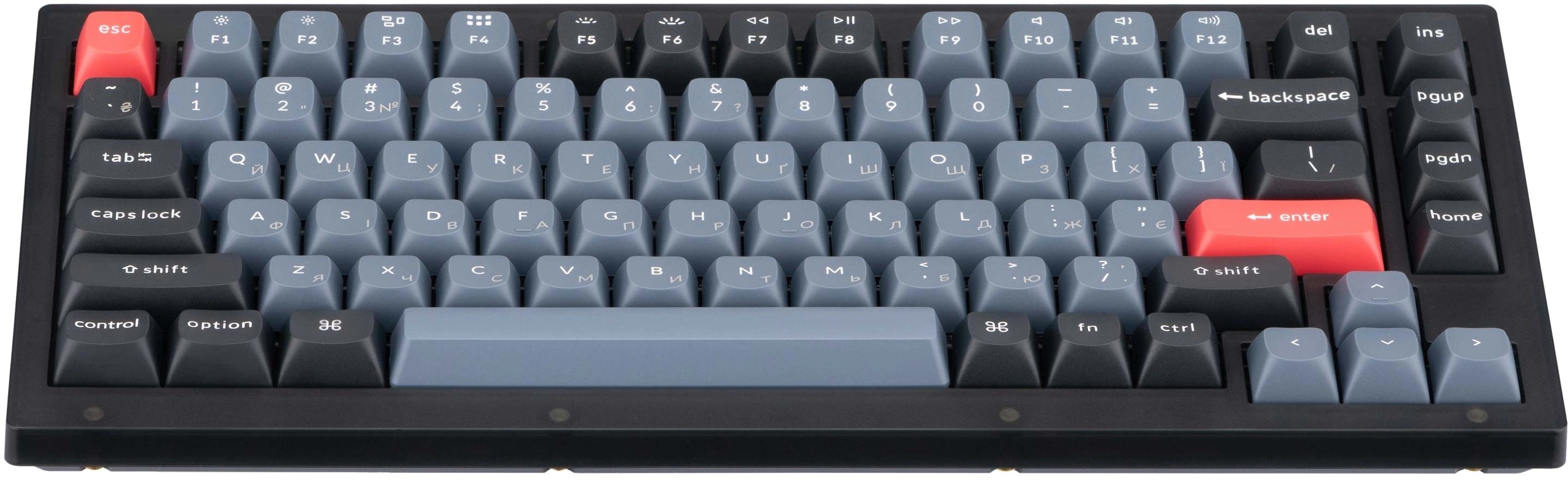 Клавиатура Keychron V1 84 Key QMK Gateron G PRO Blue Hot-Swap RGB Frosted Black недорого