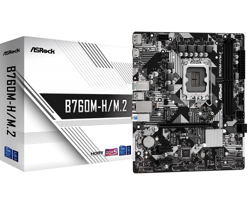 Ona kart ASRock B760M-H/M.2 (LGA1700, mATX) arzon