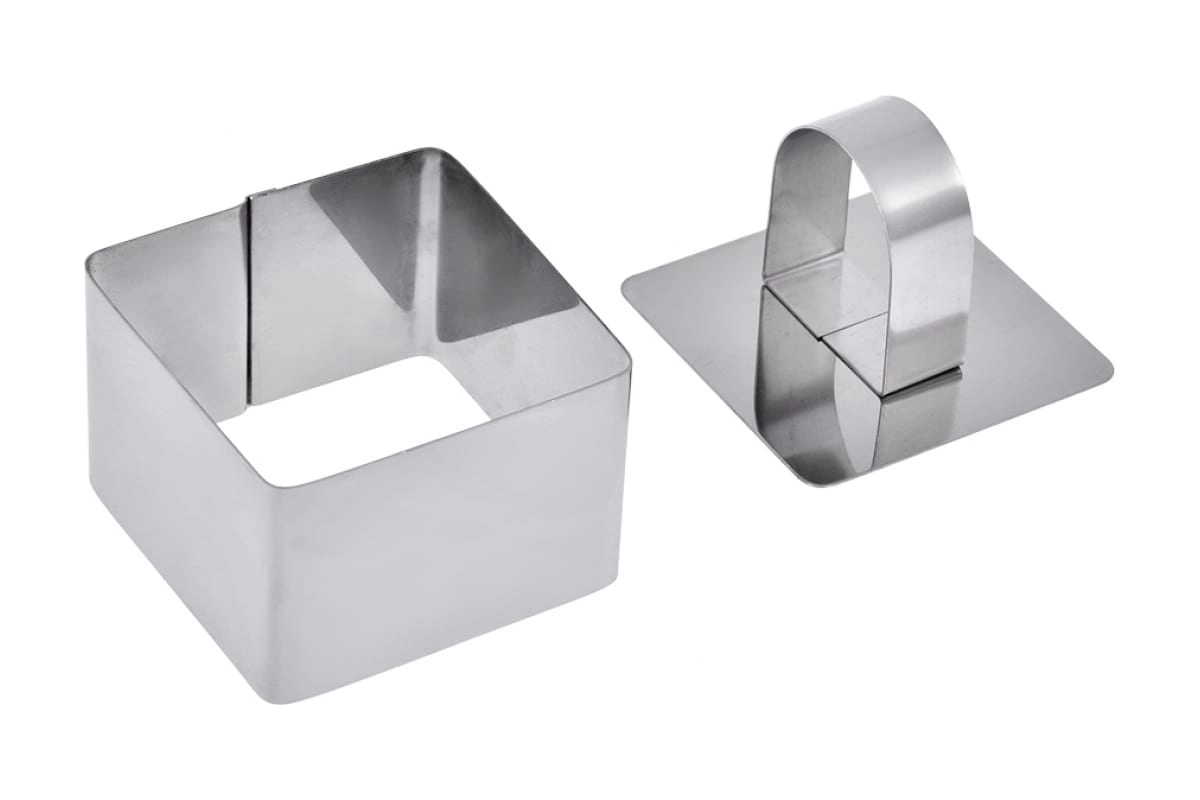 Форма с прессом для выкладки салатов и гарниров MARMITON квадратная 8х8х4 см 17094 arzon