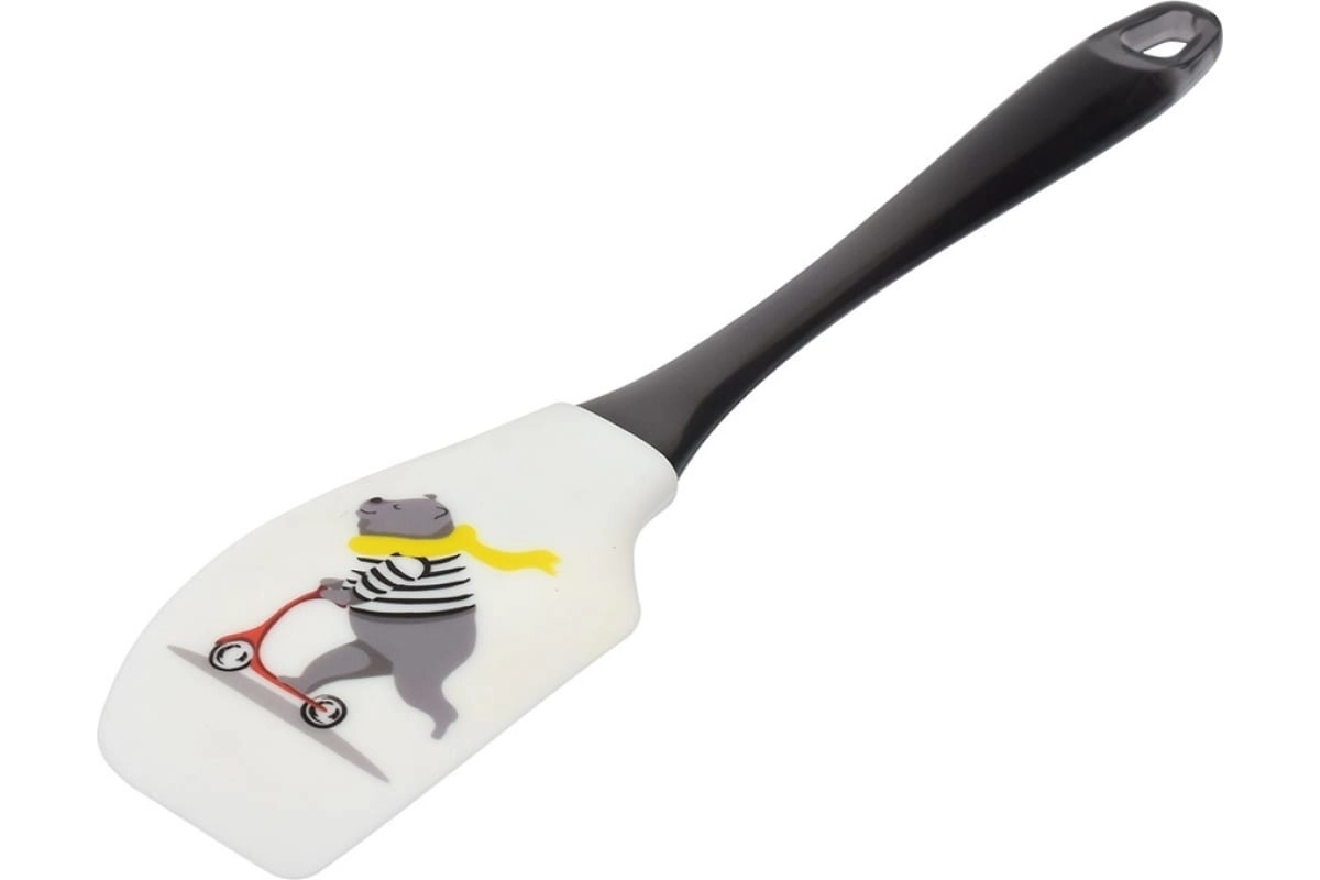 Кулинарная силиконовая лопатка MARMITON Мишка на самокате 27x6х1.5 см 17378 arzon