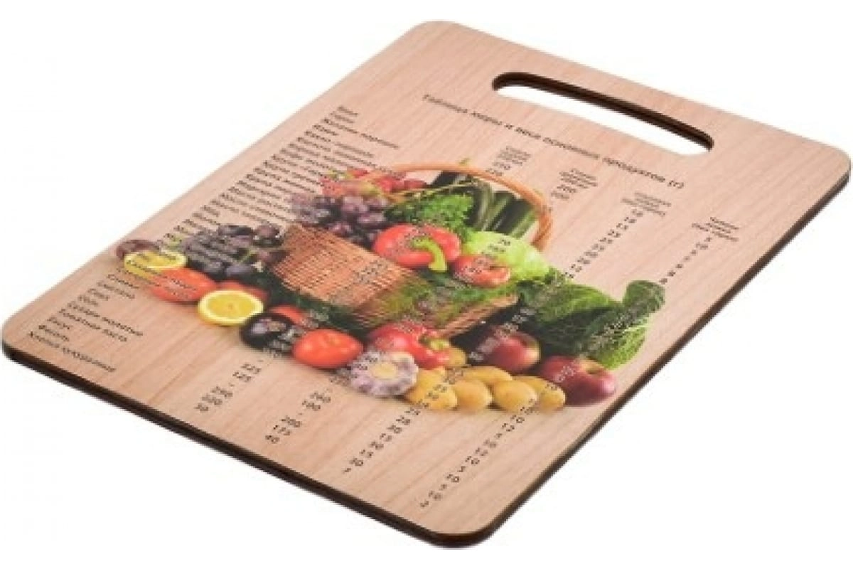 Деревянная разделочная доска MARMITON Урожай 2х18,5 см 17039 недорого