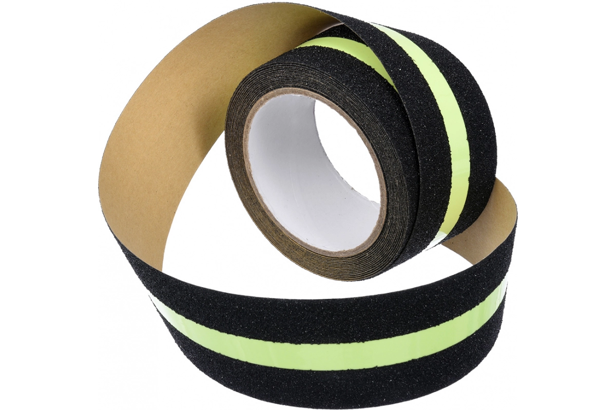 Противоскользящая лента Vortex 50 мм х 5 м сигнальная люминесцентная 24161 недорого