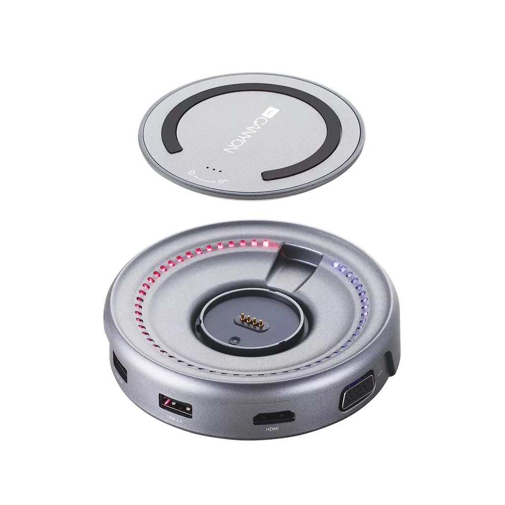 Мультипортовый адаптер “хаб” Canyon USB Type-C с беспроводной зарядкой DS-7 недорого