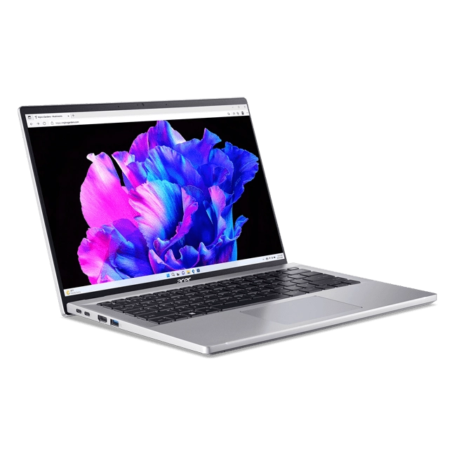 Ноутбук Acer Swift Go / Intel i5-1335U / DDR4 16GB / SSD 512GB / 14" 2.8K OLED 90Hz / Intergrated / No OS / Pure Silver arzon