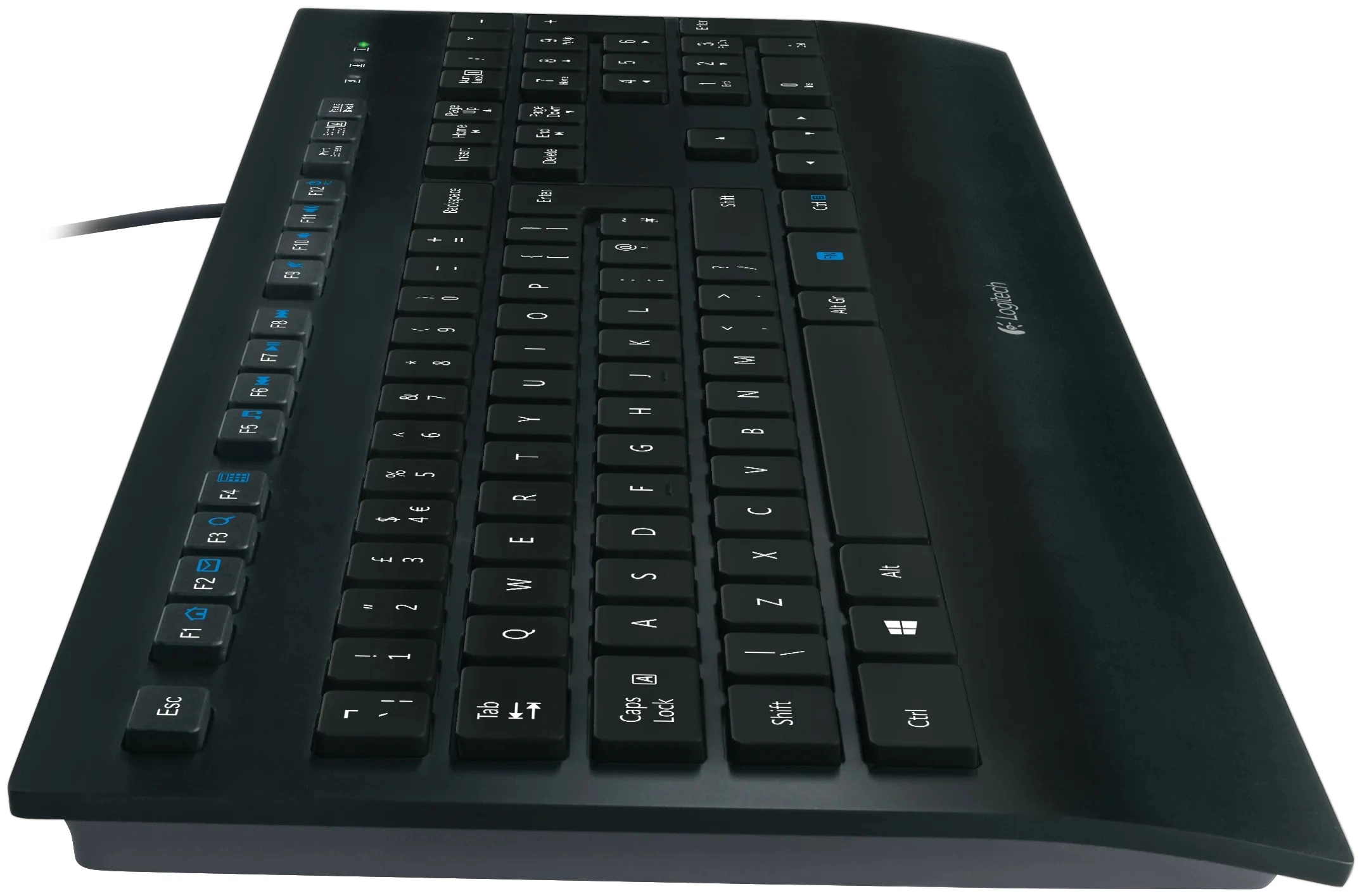 Logitech Corded Keyboard K280e Black USB klaviaturasi arzon