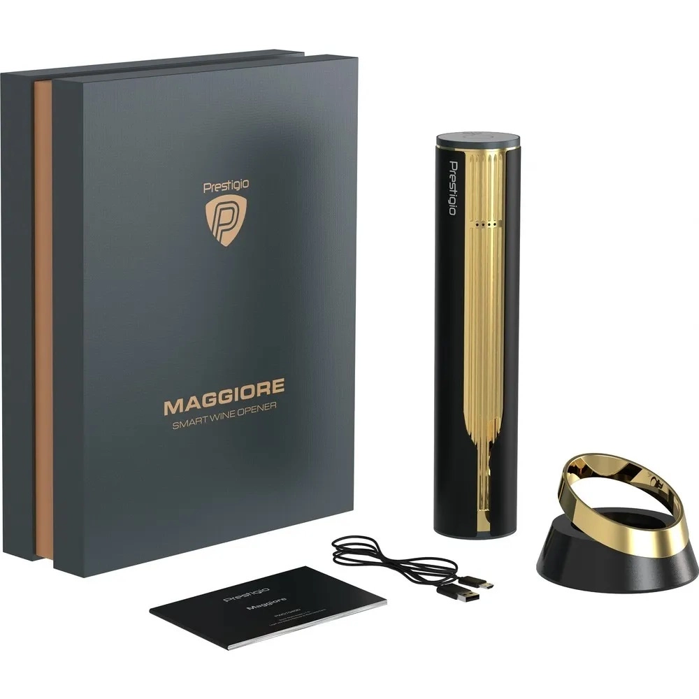 Умный штопор Prestigio Maggiore Smart Wine Opener Black-Gold arzon
