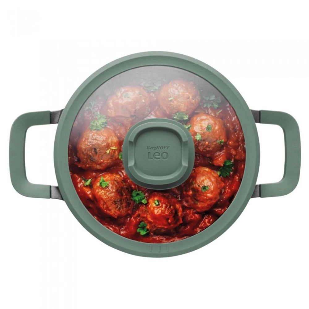 Кастрюля с антипригарным покрытием BergHOFF LEO FOREST 20 см 2,7 л 3950378 - rasm №3 Кастрюля с антипригарным покрытием BergHOFF LEO FOREST 20 см 2,7 л 3950378 arzon