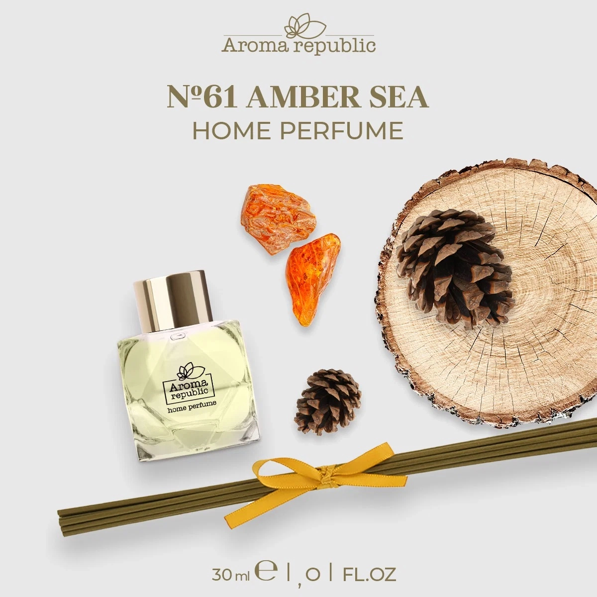 Aroma Republic "№61 Amber sea" 30 ml shishali flakondagi aromatik diffuzor arzon