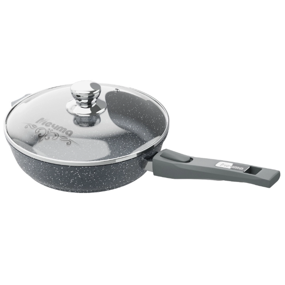 Сковорода Мечта Гранит с съемной ручкой серый (22см) купить
