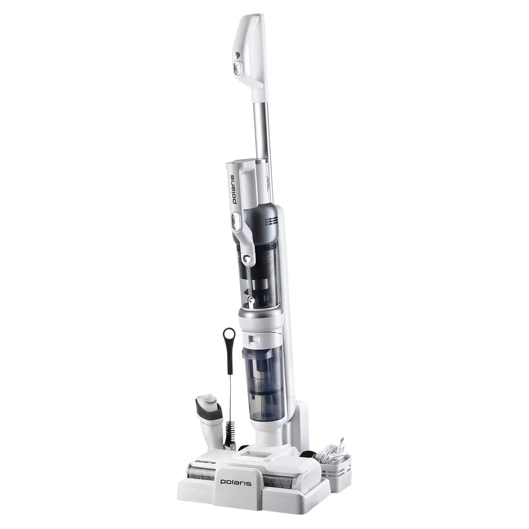 Моющий пылесос вертикальный Polaris PVCW 6070 белый недорого