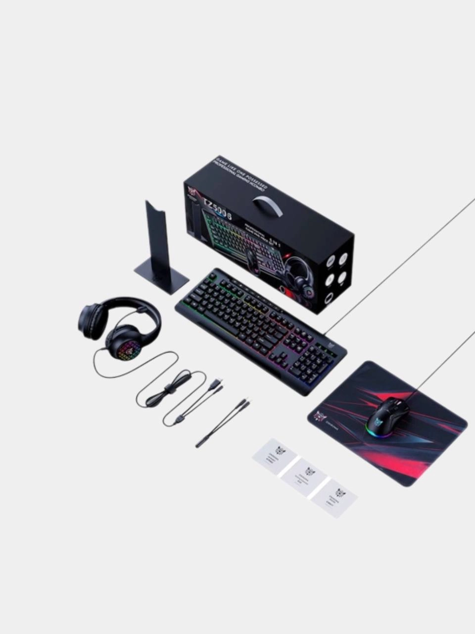Проводная игровая клавиатура и мышь и гарнитура ONIKUMA COMBO TZ5006 для настольного ПК (5 in 1) купить