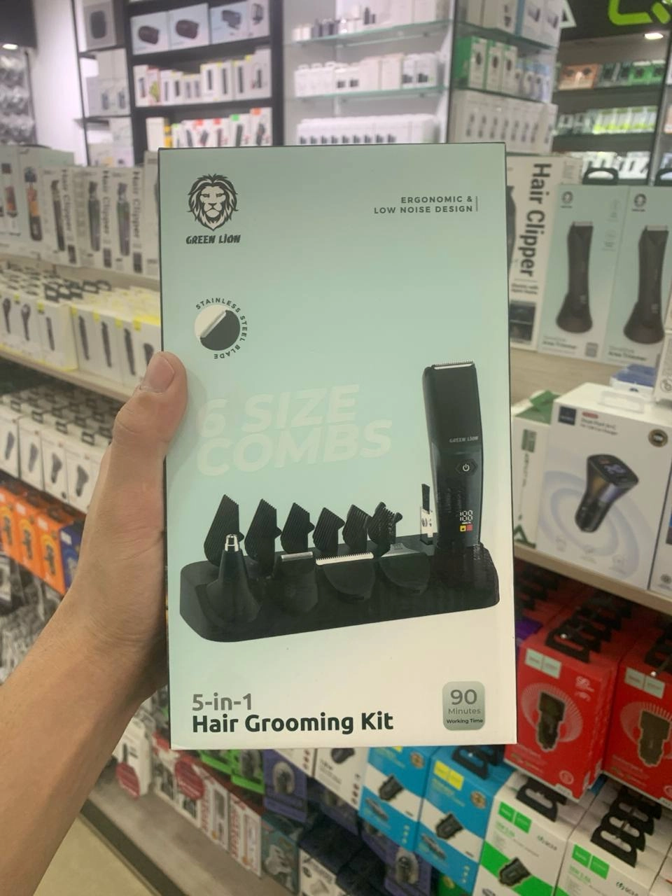 Green Lion Hair Grooming Kit 5 in 1 trimmeri arzon