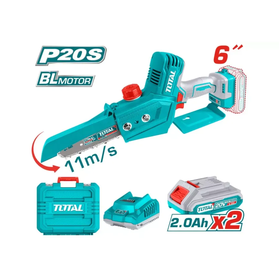 Аккумуляторная цепная мини пила TOTAL TGSLI20686 недорого