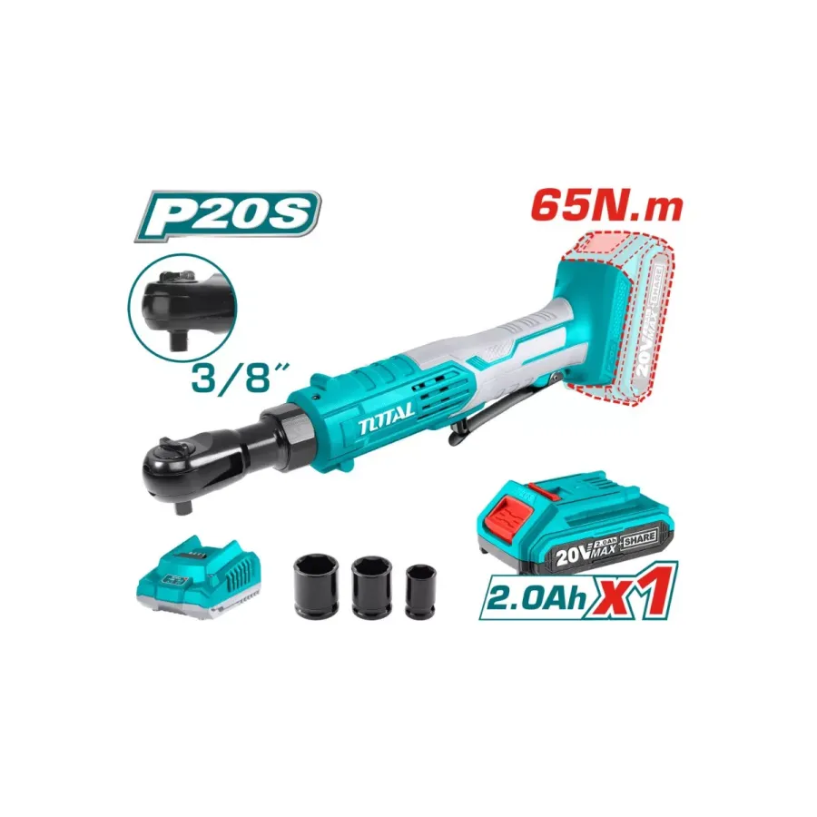 Литий-ионная трещетка TOTAL TDRLI206015 arzon