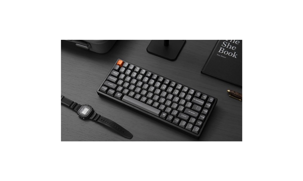 Klaviatura Keychron K2 MAX 84 Key, K super Banana, WL/BT/USB-A, QMK, EN/RU/UZ, RGB, Black klaviaturasi arzon