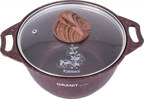 Кастрюля Kukmara 4 л линия "Granit ultra" (Original, Blue) цена