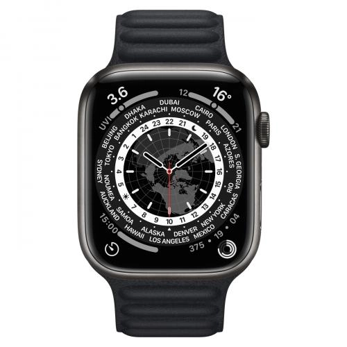 Смарт часы Apple Watch Series 7 GPS 45mm Titanium Black недорого