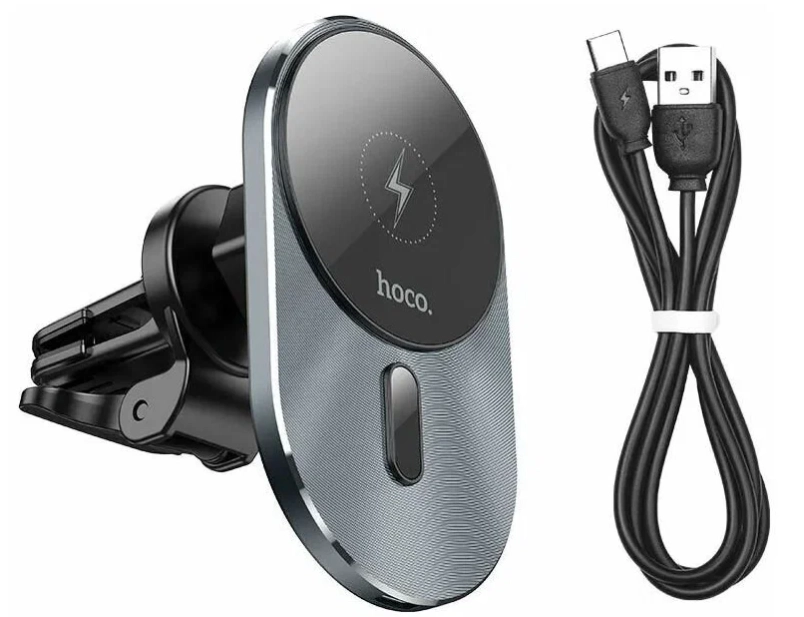 Автомобильный держатель с беспроводной зарядкой Hoco CA91 Magic доставка