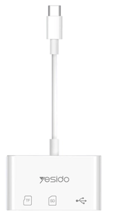 Yesido GS16 USB-C 3 in 1 OTG kartani o'qish qurilmasi arzon