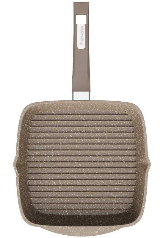 Сковорода Мечта квадрат несъемной ручкой и крышкой jigarrang (24см) онлайн