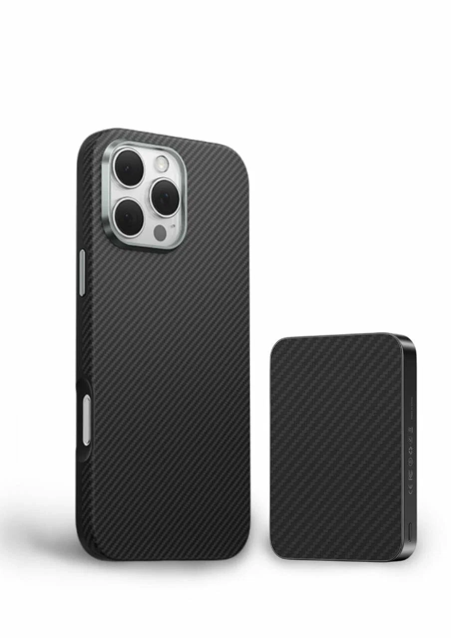 Keephone kevlar Brendy MagSafe 10000 mAh Black simsiz zaryadlovchi tashqi akkumulyatori - rasm №2 Keephone kevlar Brendy MagSafe 10000 mAh Black simsiz zaryadlovchi tashqi akkumulyatori sotib olish