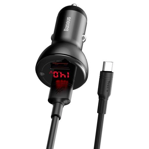 Baseus Digital Display PPS Dual Quick Charger Car 45W avtomobilda smartfon quvvatlagichi - rasm №3 Baseus Digital Display PPS Dual Quick Charger Car 45W avtomobilda smartfon quvvatlagichi arzon
