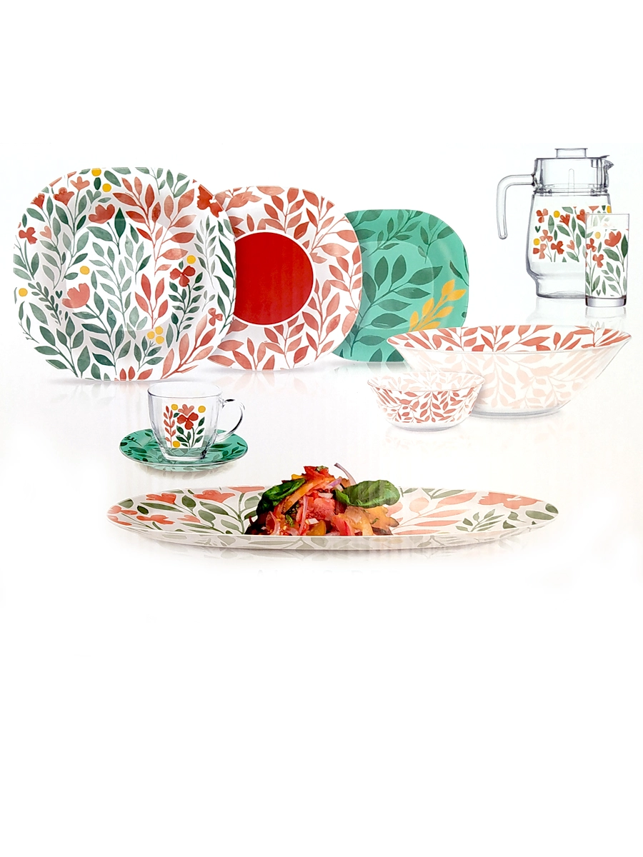 Luminarc Alvis Red stol servizi, 46 ta buyum sotib olish