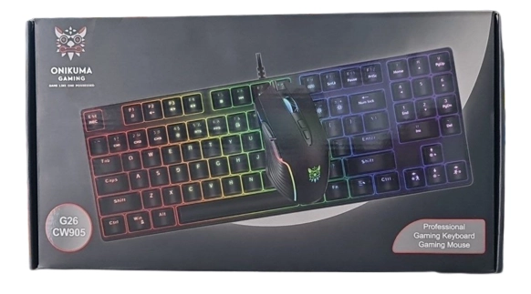 Проводная механическая Onikuma G26 клавиатура и CW905 мышь рассрочка