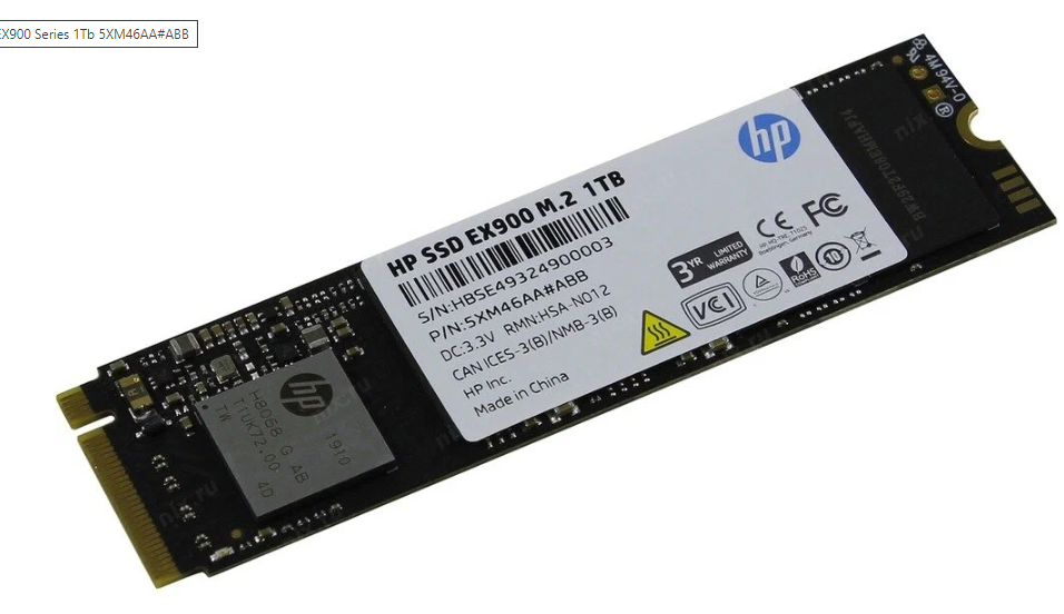 SSD HP EX900 M.2 1TB онлайн