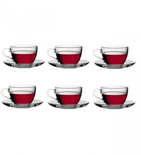 Чашка с блюдцем BASIC  238мл (6шт) (97948) онлайн
