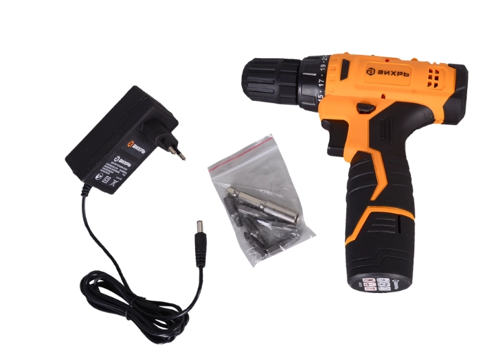 Аккумуляторная дрель-шуруповерт Вихрь ДА-12-1 онлайн