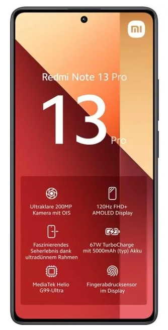 Xiaomi Redmi Note 13 Pro 8/256GB Midnight Black Smartfoni - rasm №3 Xiaomi Redmi Note 13 Pro 8/256GB Midnight Black Smartfoni arzon