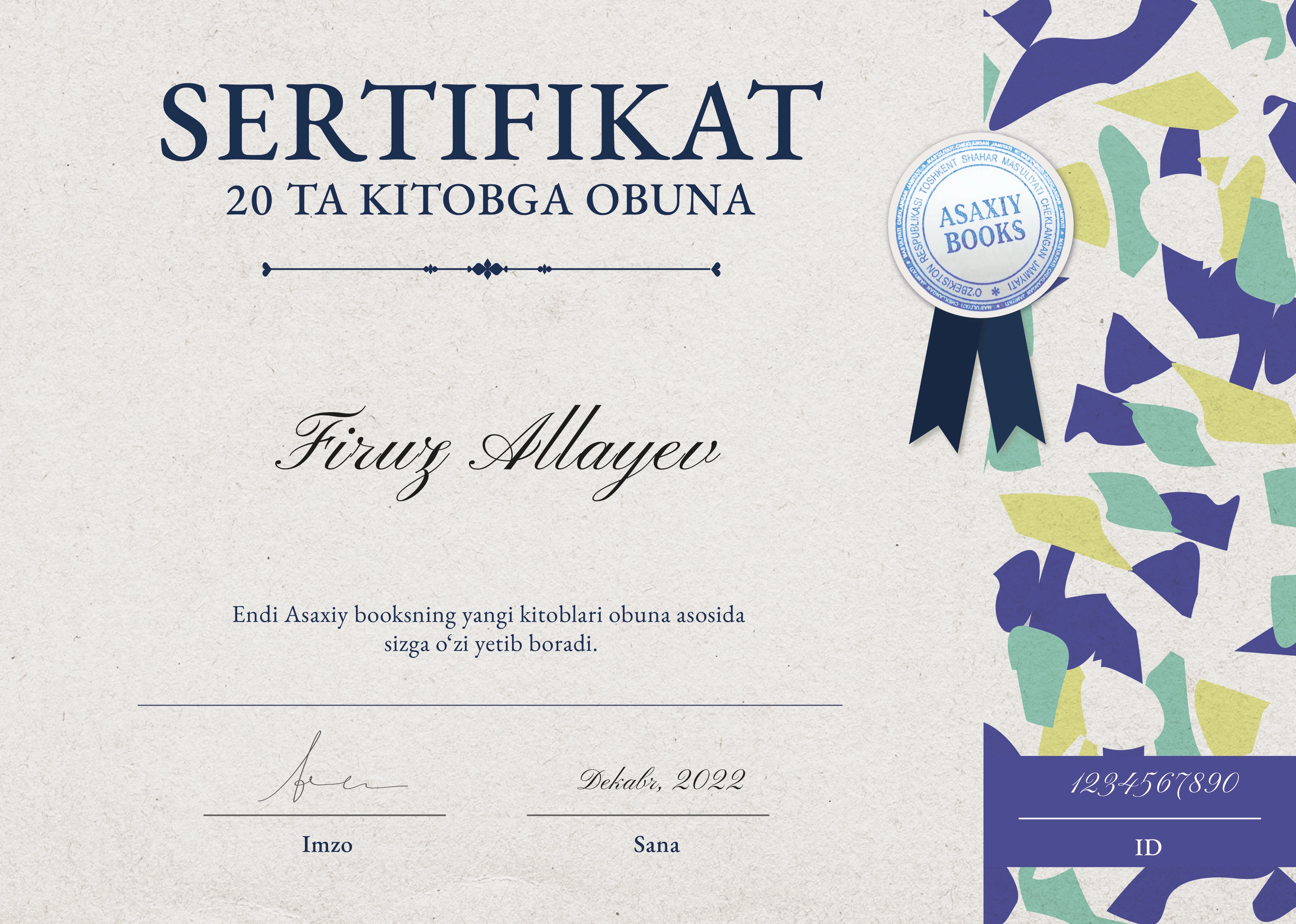 Asaxiy Books kitoblariga obuna arzon