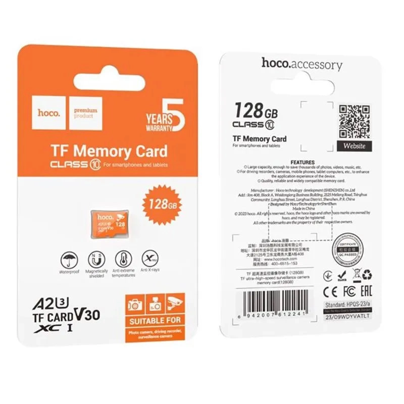 Карта памяти Hoco 128GB Micro Class 10 недорого
