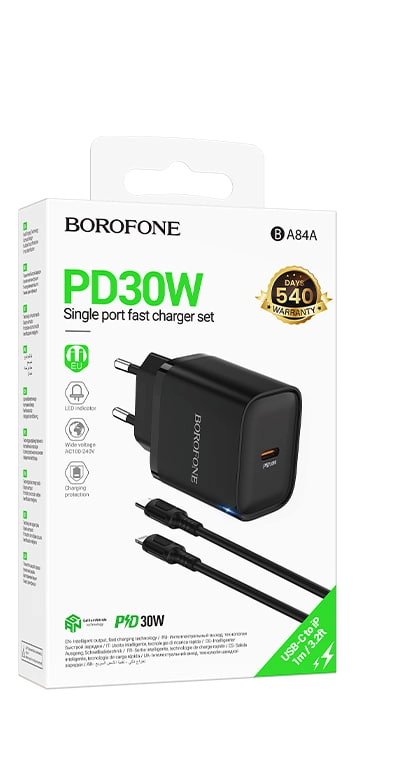 BOROFONE BA84A Type-C to iPhone kabelli zaryadlash qurilmasi O'zbekistonda