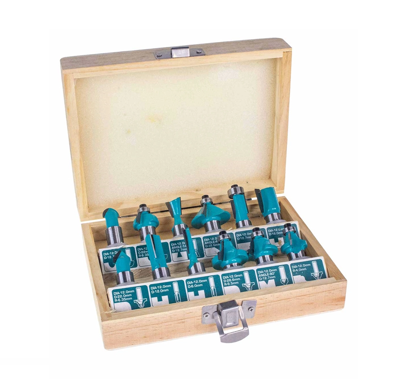 TOTAL TACSR2121 (12 mm, 12 dona) yog‘och o‘ymakorligi uskunalari to‘plami sotib olish