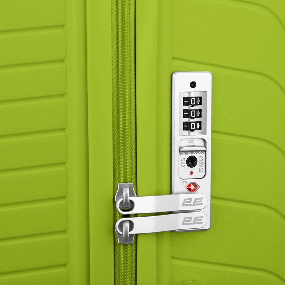 2E Sigma (kichik) Green apple plastik chemodani xususiyatlar