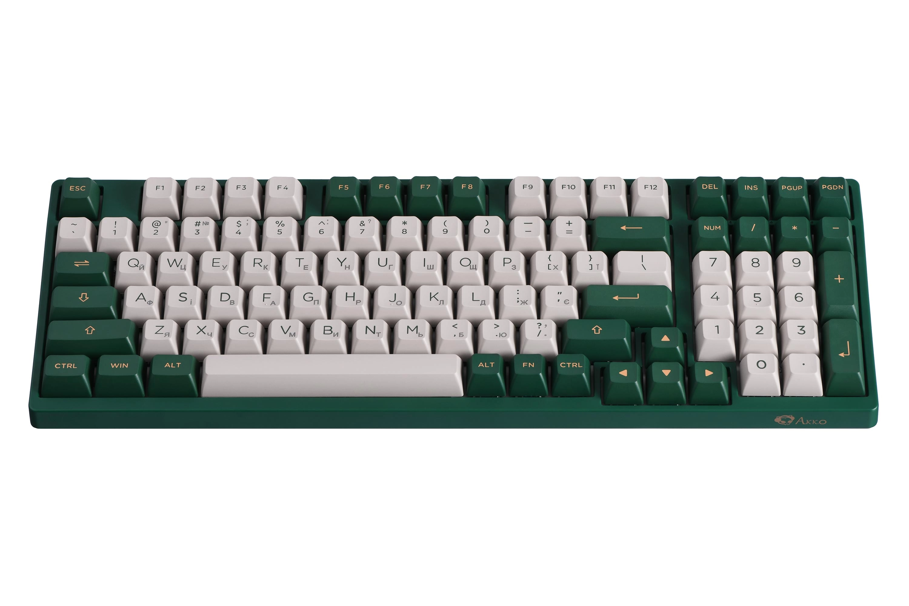 Клавиатура Akko 3098S London 98Key CS Silver USB-A Hot-swappable EN/UKR, RGB, Зеленый характеристики