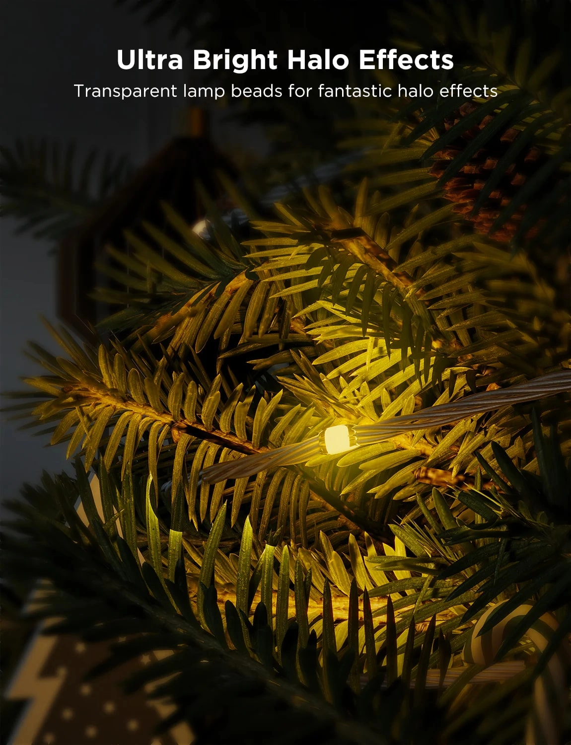 Гирлянда Smart LED Govee H70C1 Christmas Light RGB, IP65, 10м, кабель прозрачный - фото №9 Гирлянда Smart LED Govee H70C1 Christmas Light RGB, IP65, 10м, кабель прозрачный характеристики