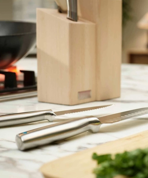 Набор ножей и ножниц Joseph Joseph Elevate Fusion с подставкой из бука 10577 характеристики