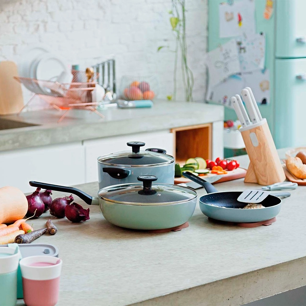 Набор посуды BergHOFF LEO SLATE с антипригарным покрытием 7 предметов 3950407 характеристики