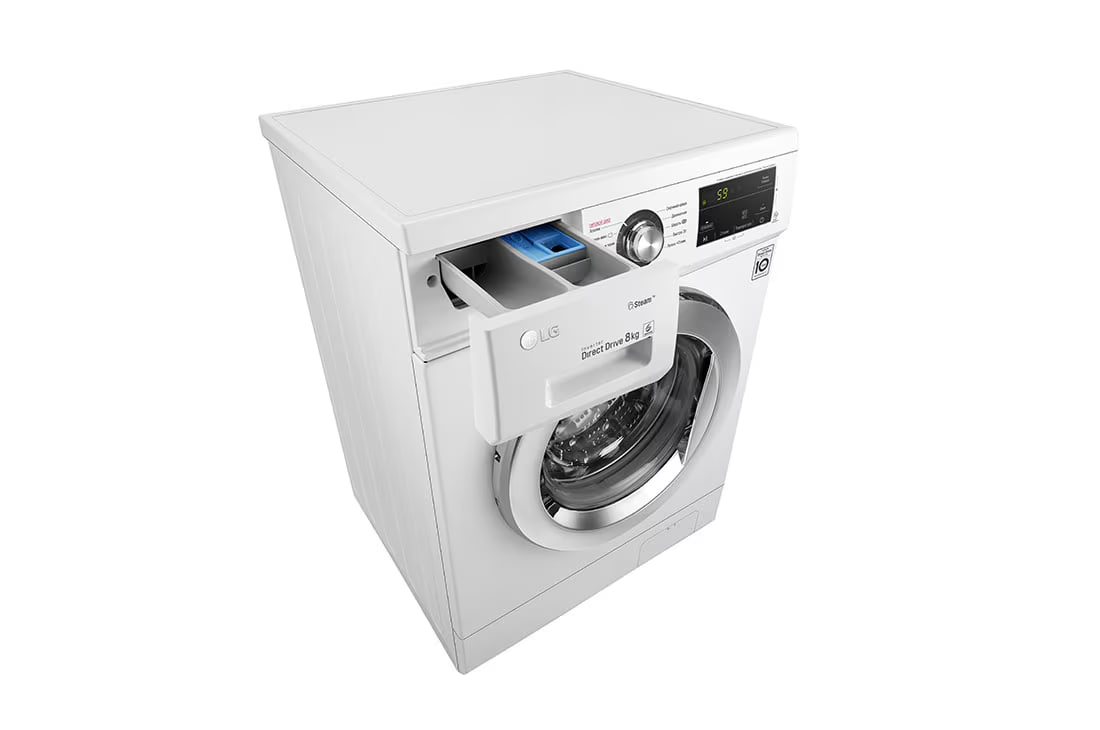 LG F4J3TS2W Inverter 8 Kg (SpaSteam) kir yuvish mashinasi yetkazib berish